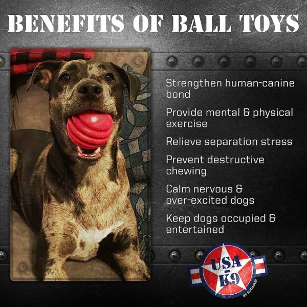 USA-K9 Stars & Stripes – Dog Ball and Chew Toy - Image 3