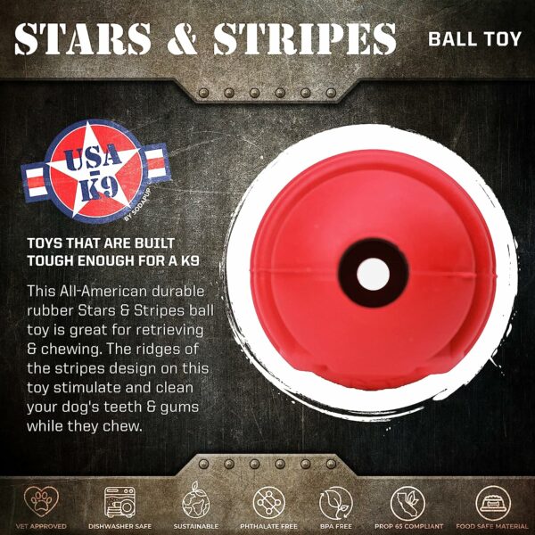 USA-K9 Stars & Stripes – Dog Ball and Chew Toy - Image 4