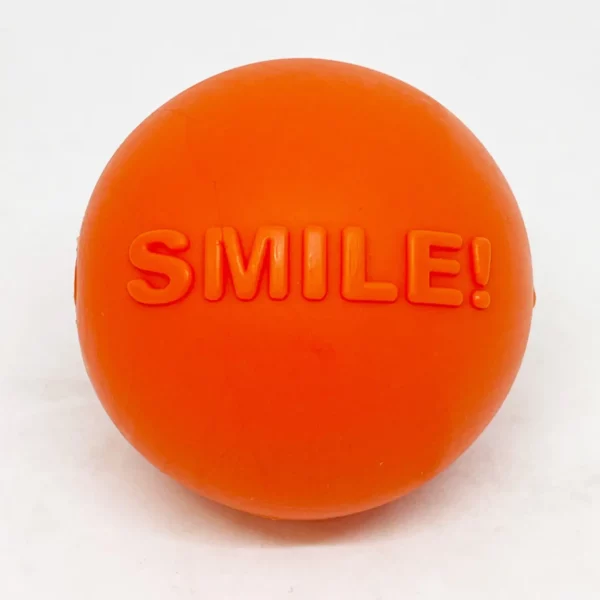 Smile Ball Durable Synthetic Rubber Chew and Retrieving Ball